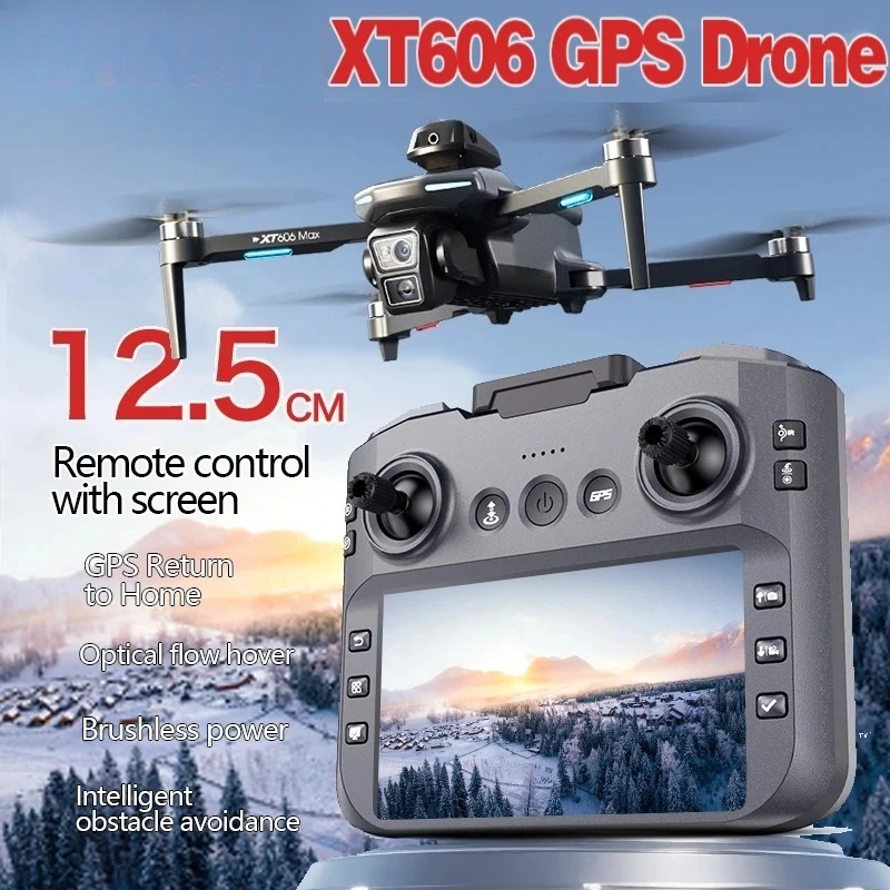 Drone Surveying - Drone GPS XT606 MAX Asli 4k