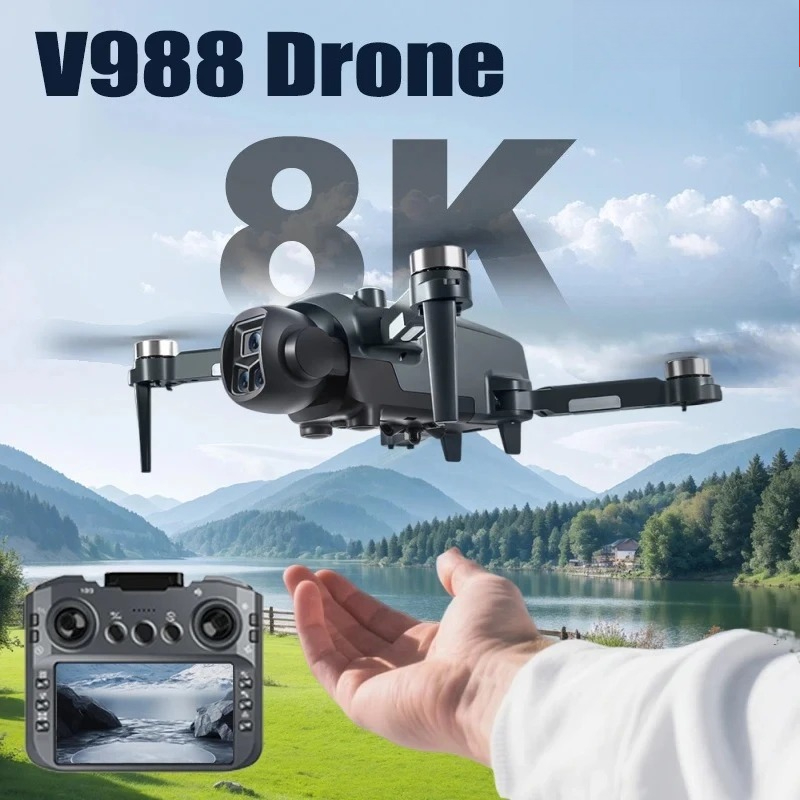 Drone Photogrammetry - Drone V988 Asli 8K HD Kamera