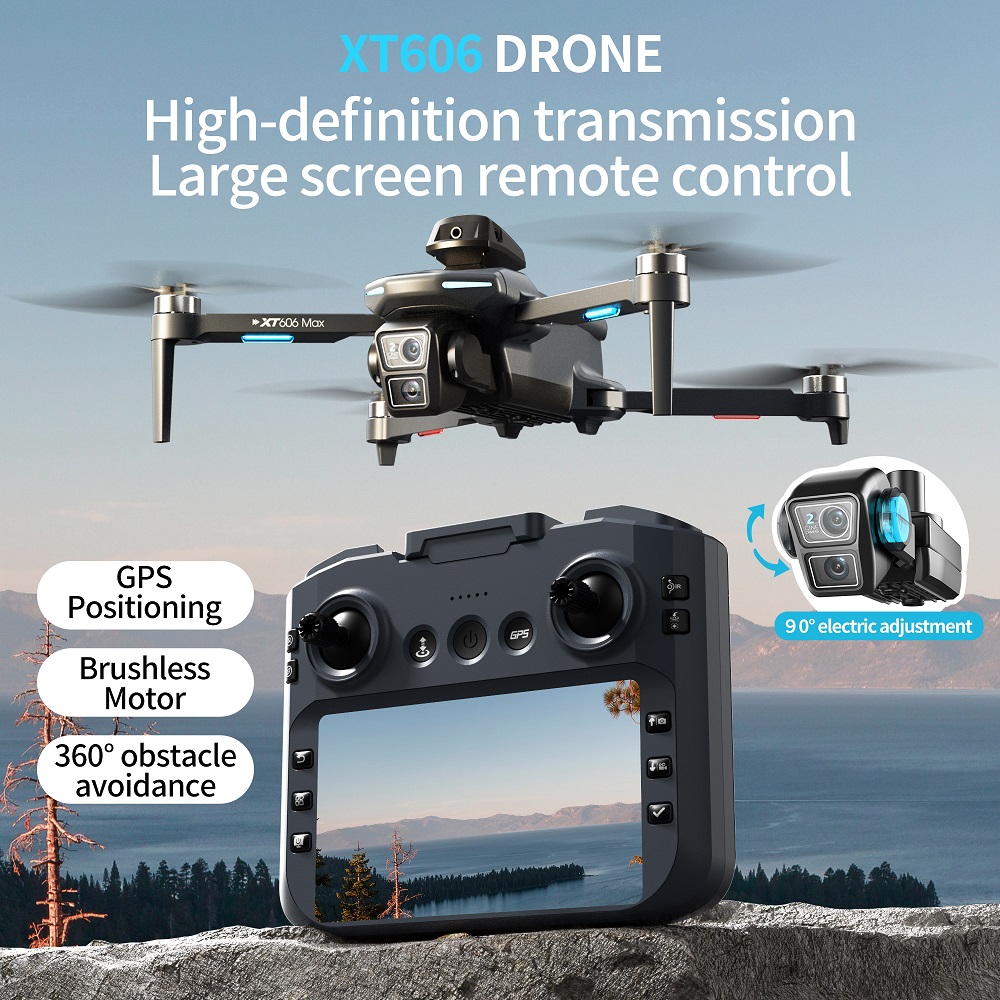 Drone XT606 MAX 3 baterai, Kam - Drone Surveying ulasan dan harga