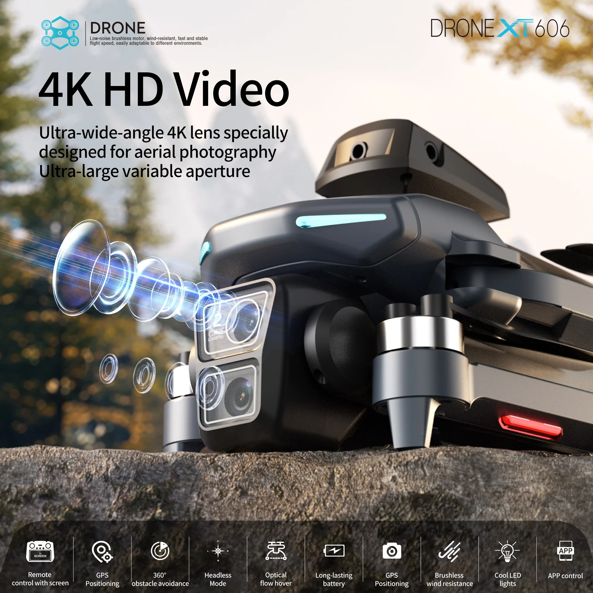 Drone GPS XT606 MAX Asli 4k Pr - Drone Surveying ulasan dan harga