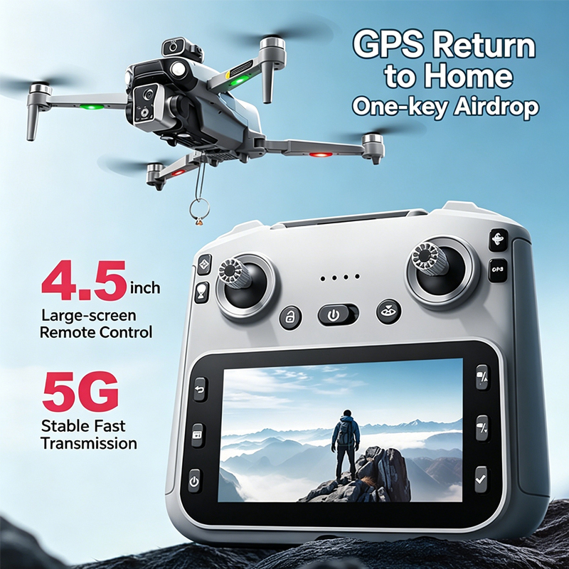Drone K19 MAX GPS 4K Kamera Pr - Drone Photogrammetry ulasan dan harga