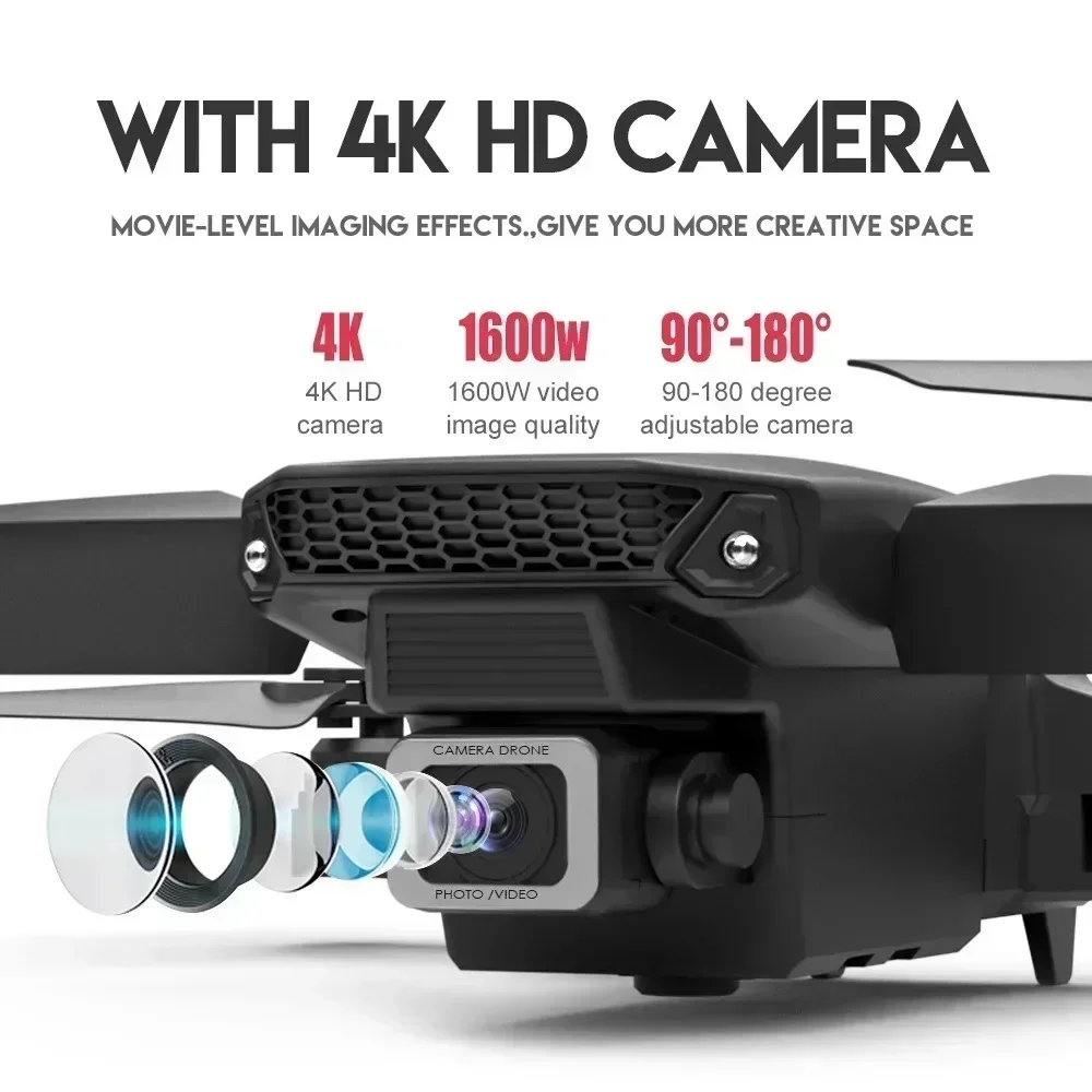 E88 Pro Drone FPV kamera sudut - Drone Cinematic ulasan dan harga