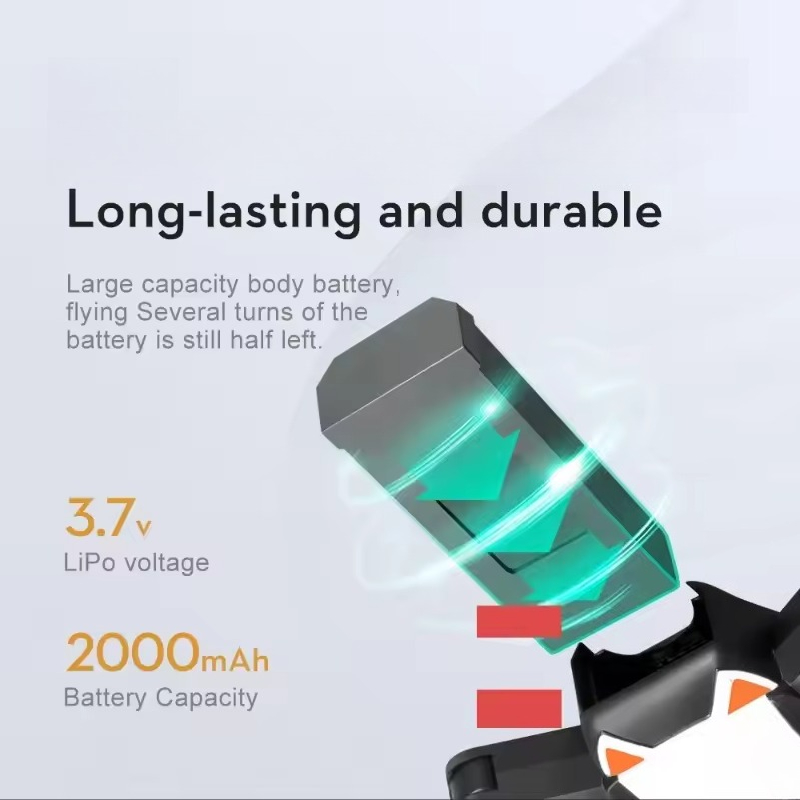 Baru ZN872868 3.7V 2000MAh unt - Eachine Drone E58 ulasan dan harga